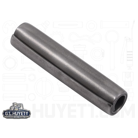 Spirol Coiled Spring Pin, 3/8 in Outside Dia, 1-3/4 in L, Stainless Steel, 1 PK SPCSP-375-1750